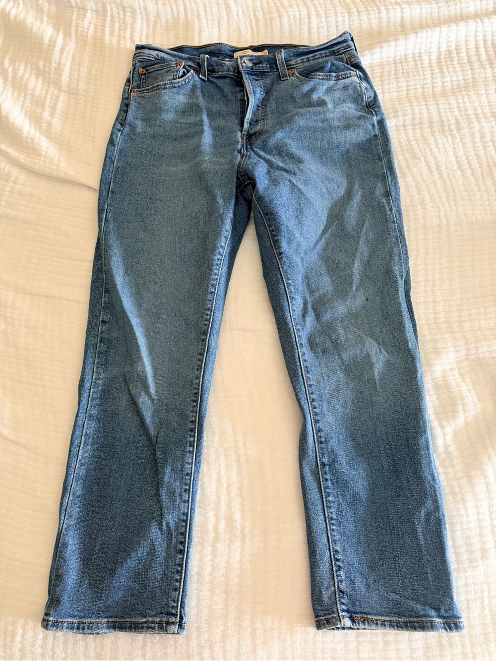 Levi's Women's Wedgie Straight Leg Blue Jeans